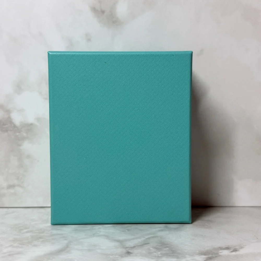 Tiffany & Co. | Earring Jewelry Box w/ Storage Box | Minty Cyan Hue